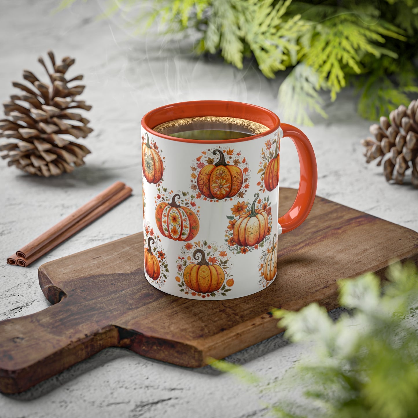 Pumpkin Coffee Mug Halloween Kitchen Decor Farmhouse Decor Halloween Coffee Mug Fall Mug Halloween Gift For Her Autumn Mug Halloween Decor
