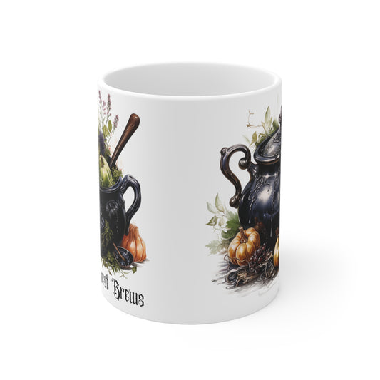 Cottagecore Coffee Mug Fall Kitchen Decor Pumpkin Mug Witch Mug Whimsical Halloween Mug Fall Mug Cottagecore Cup Gift For Her Autumn Mug