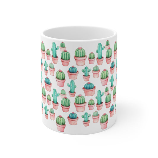 Cactus Coffee Mug Cactus Lover Gift Plant Lady Mug Gifts For Her 11oz Ceramic Coffee Mug Gifts For Him Succulent Mug Cactus Gifts Nature Mug