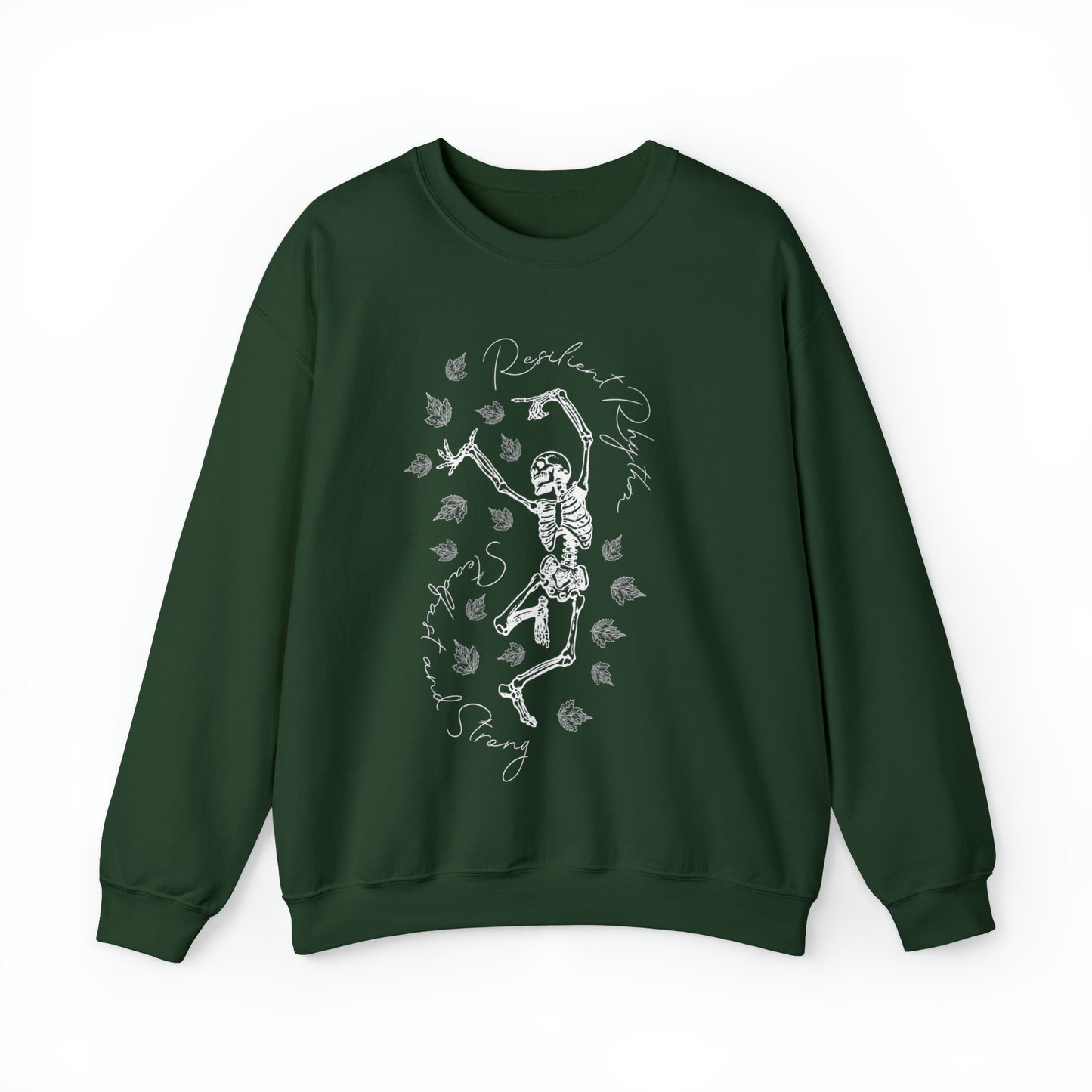 Halloween Dancing Skeleton Sweatshirt, Women Inspirational Shirt Halloween Shirt Cute Fall Sweatshirt Graphic T-Shirt Ladies Halloween Shirt