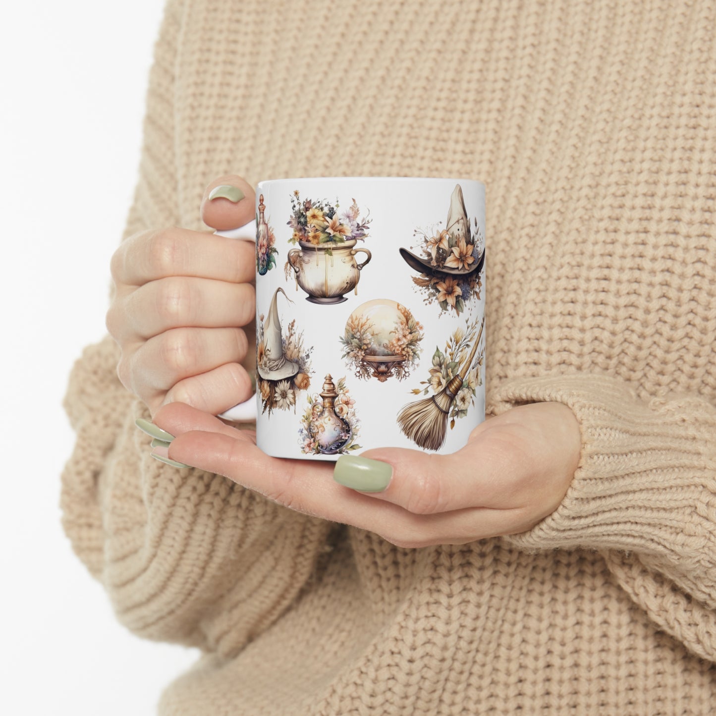 Boho Coffee Mug Halloween Kitchen Decor Witch Mug Boho Fall Decor Halloween Mug Fall Mug Halloween Gift For Her Autumn Mug Halloween Cup