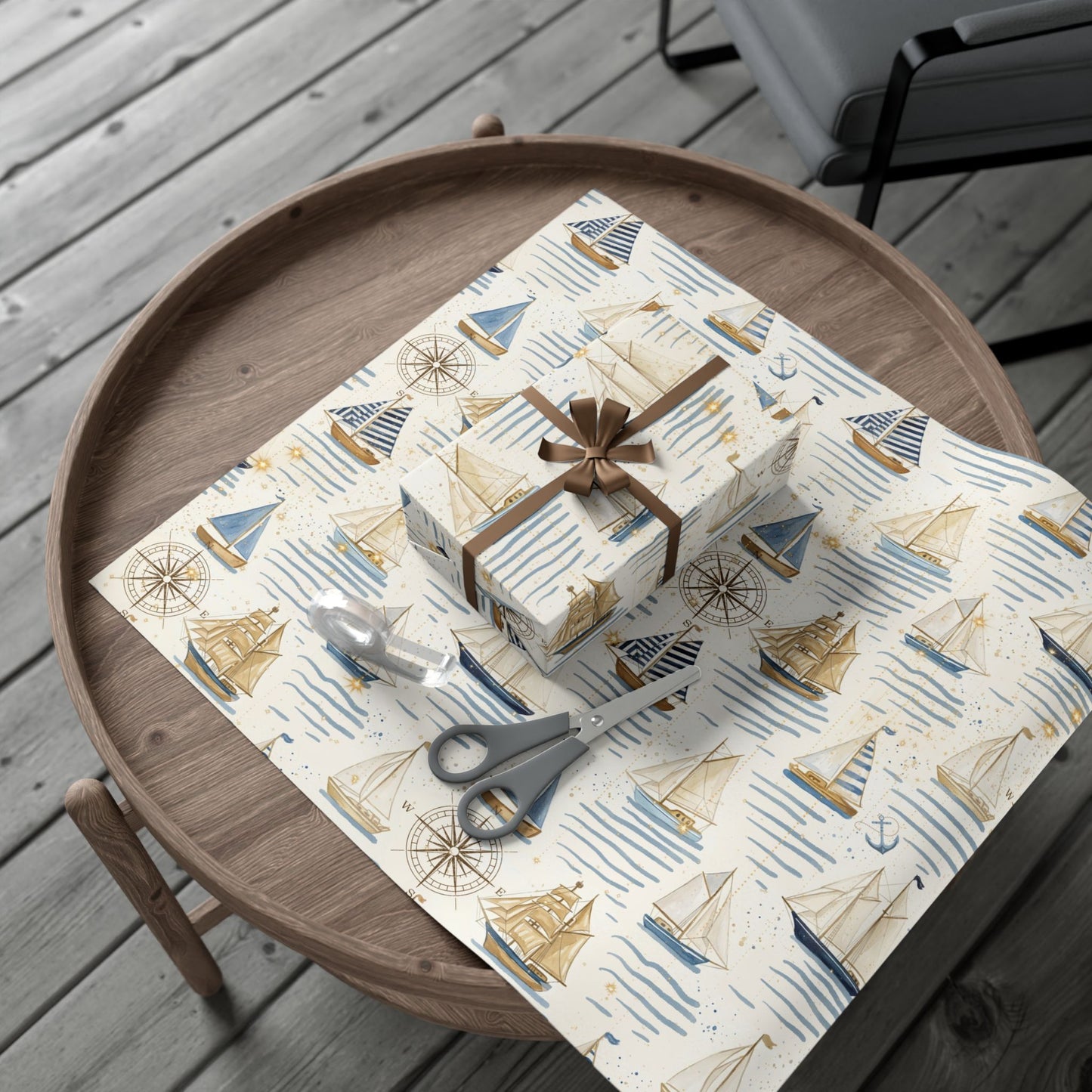 Sailboat Gift Wrapping Paper