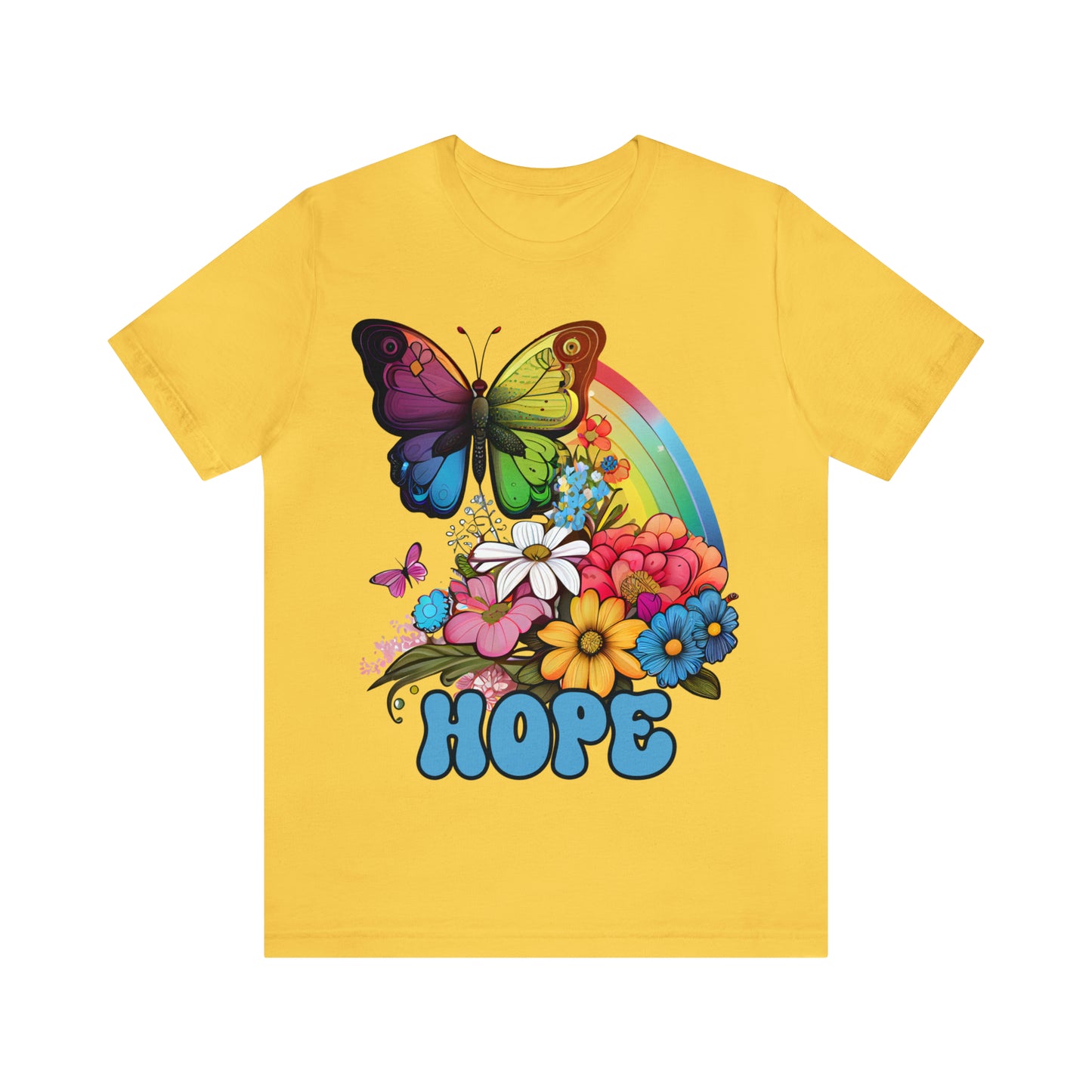Retro Butterfly Shirt Gift For Her Rainbow Shirt Gift For Daughter Butterfly T Shirt Mom Gift Colorful Butterfly Hope Shirt Gift For Friend