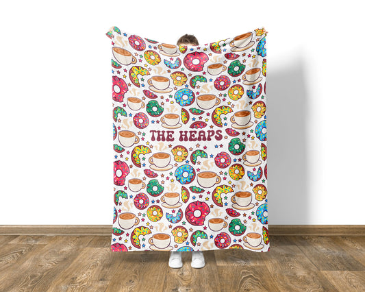 Donut Blanket Coffee Lover Gift