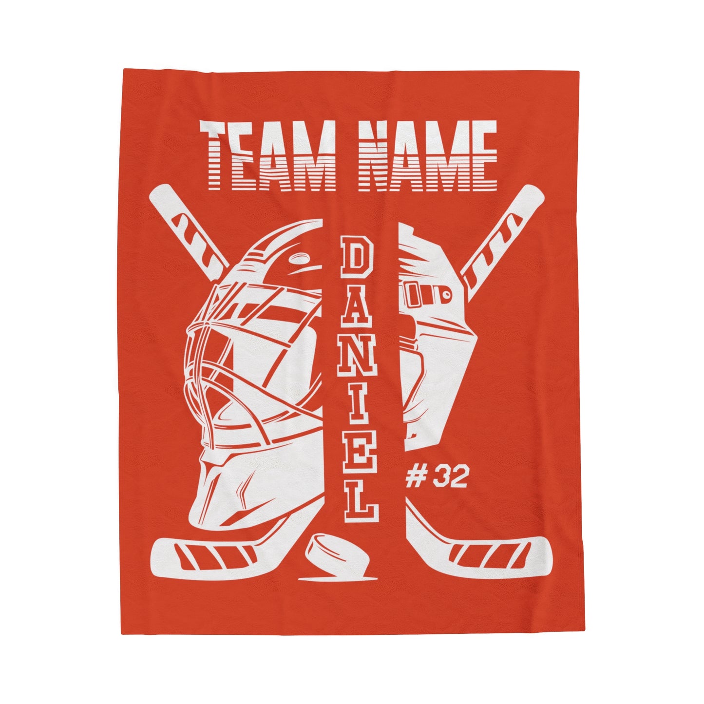 Personalized Hockey Blanket Custom Hockey Gift
