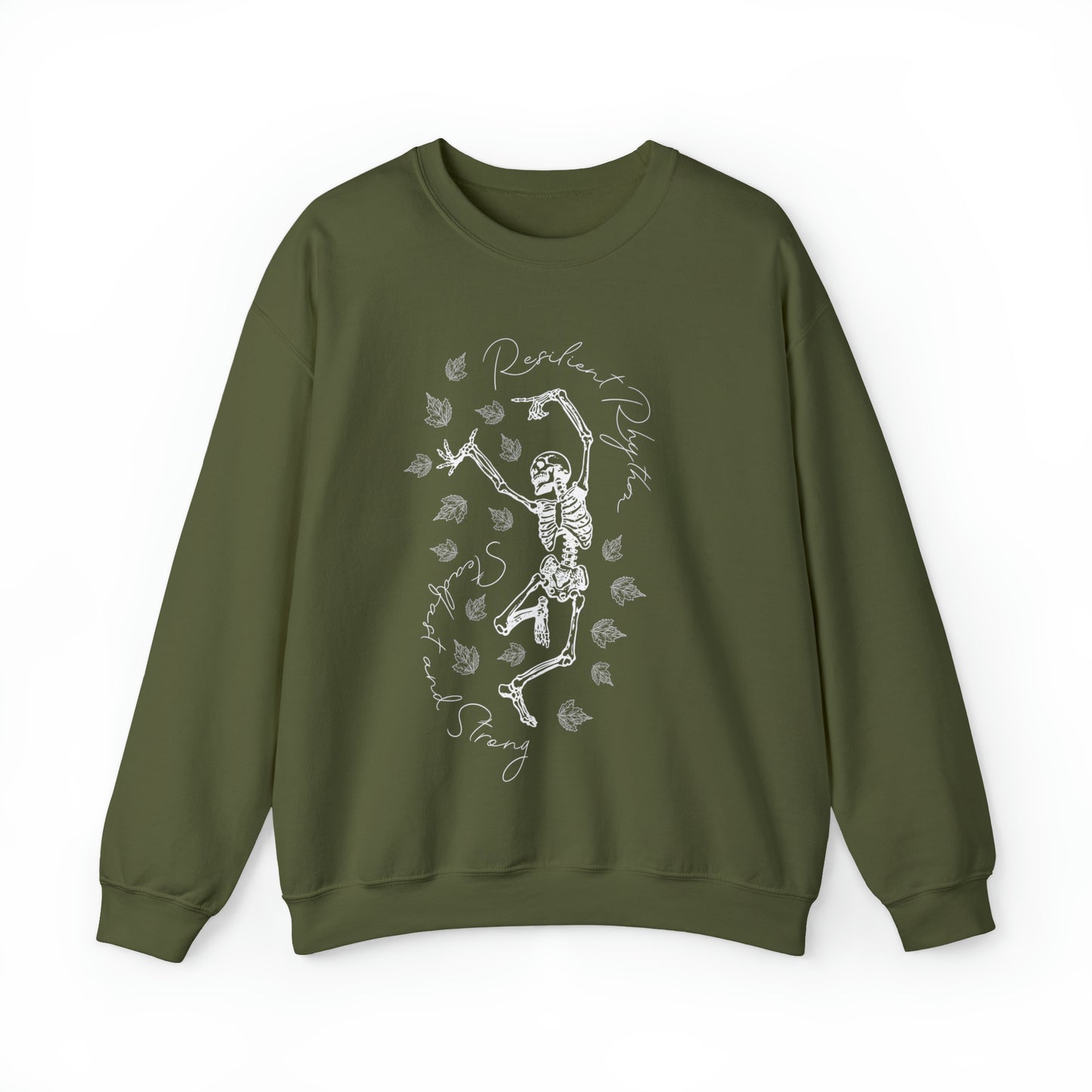 Halloween Dancing Skeleton Sweatshirt, Women Inspirational Shirt Halloween Shirt Cute Fall Sweatshirt Graphic T-Shirt Ladies Halloween Shirt