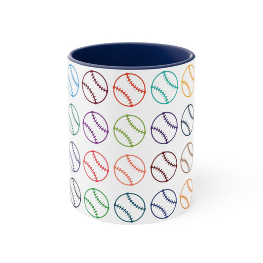 11 oz Ceramic Baseball Coffee Mug