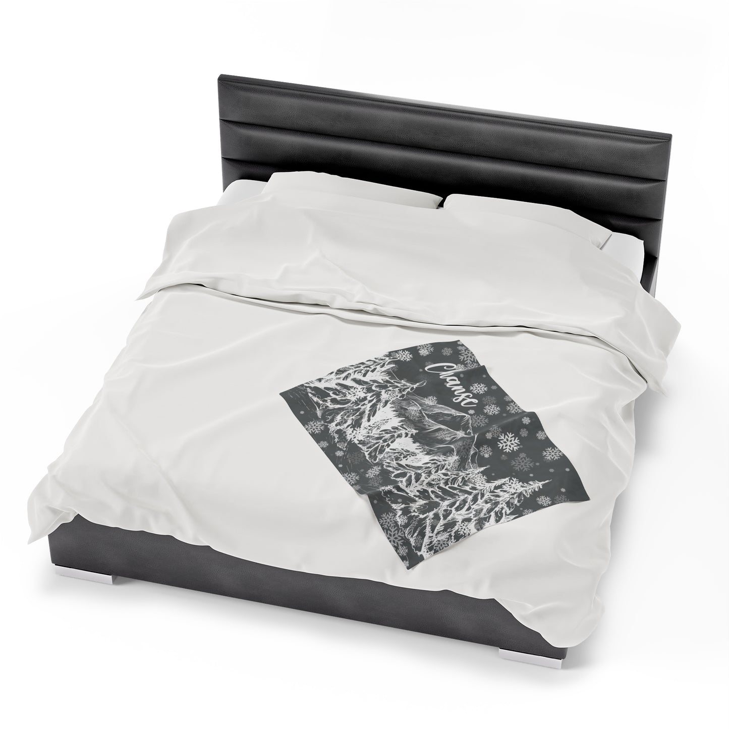 Personalized Mountain Blanket Custom Mountain Gift