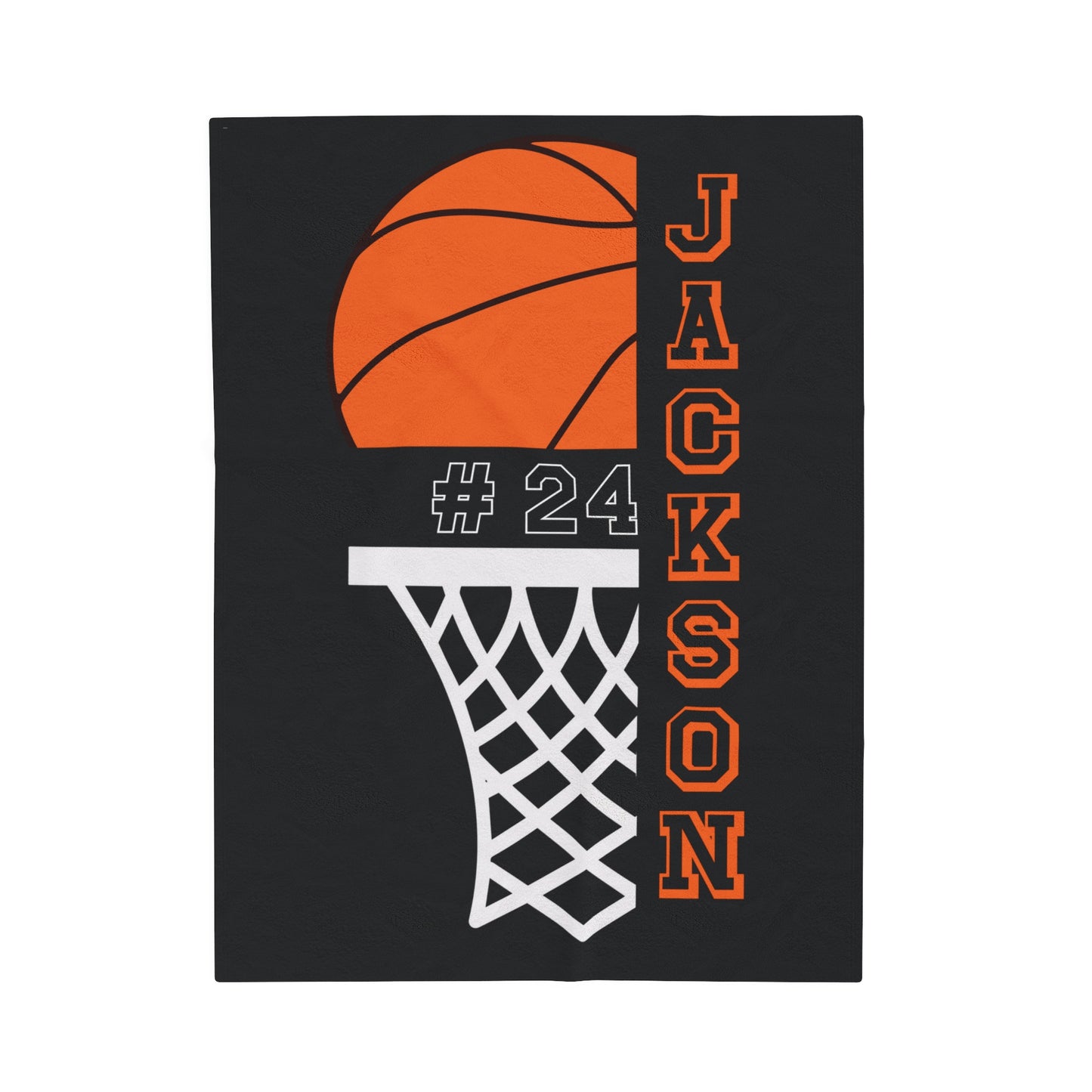 Custom Basketball Blanket Personalized Basketball Gift