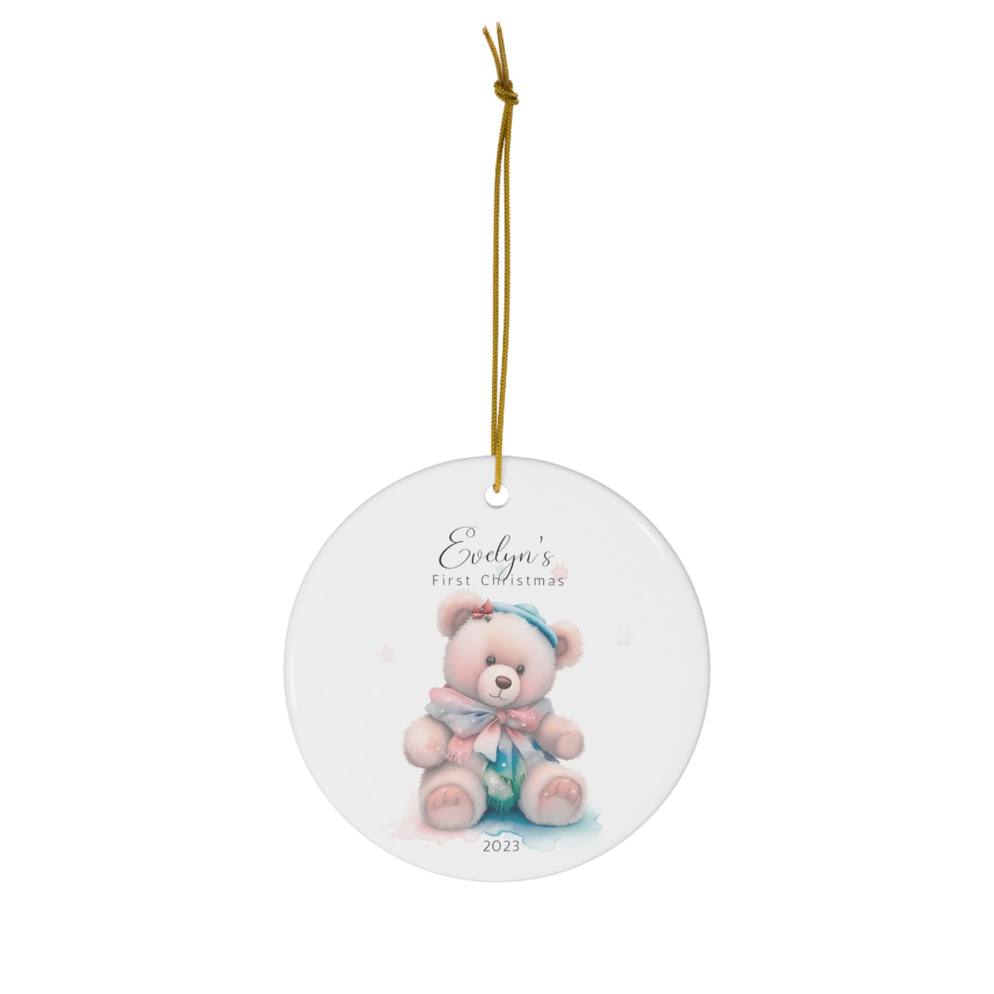Baby First Christmas Ornament Personalized