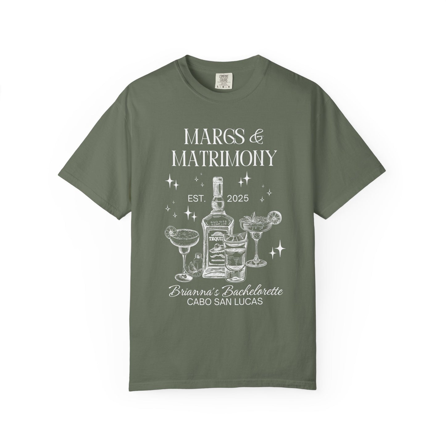 Margs And Matrimony Bachelorette Party Shirts