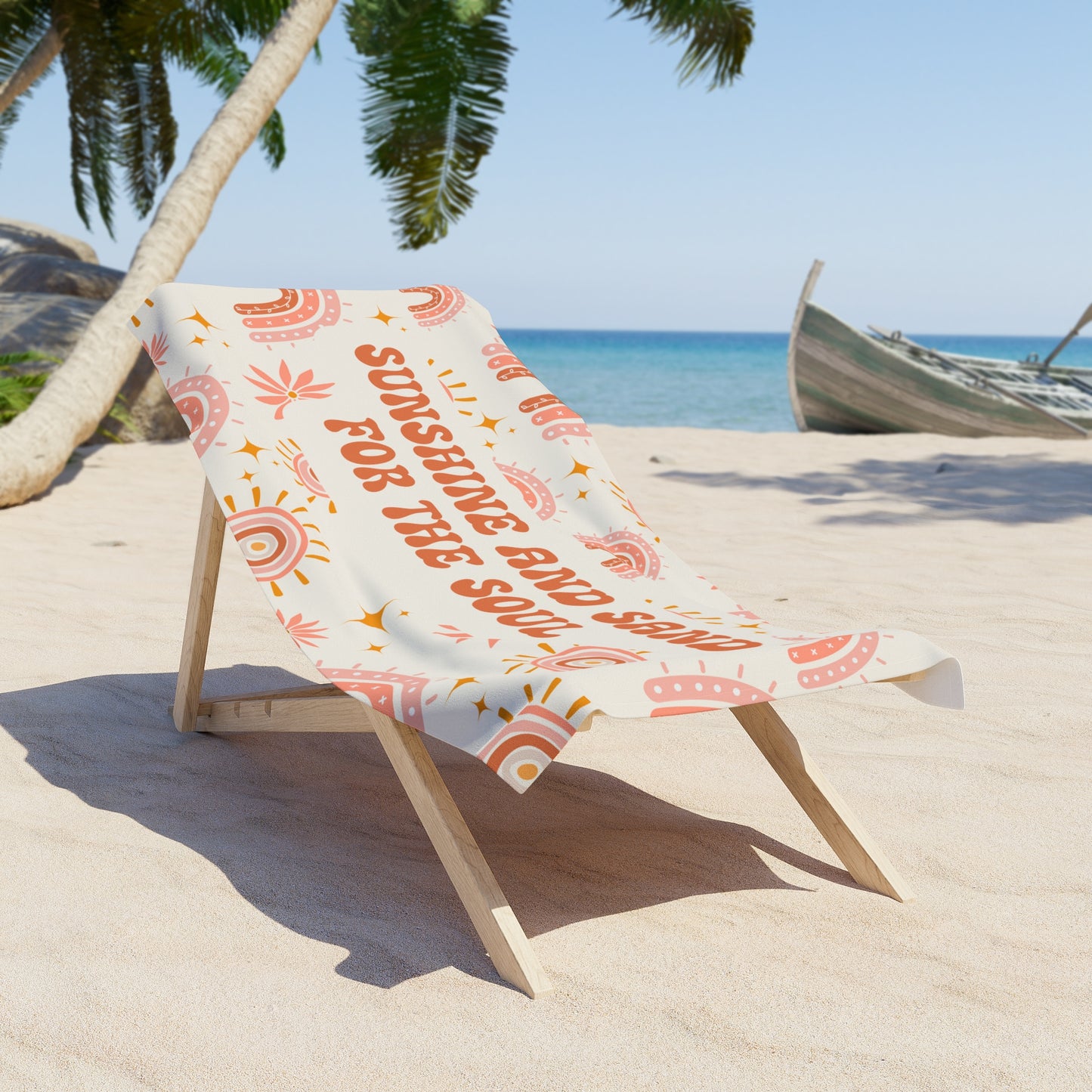 Boho Beach Towel Gift for Her Rainbow Towel Pastel Summer Towel Beach Lover Gift Pool Towel Summer Vacation Towel Large Beach Towel