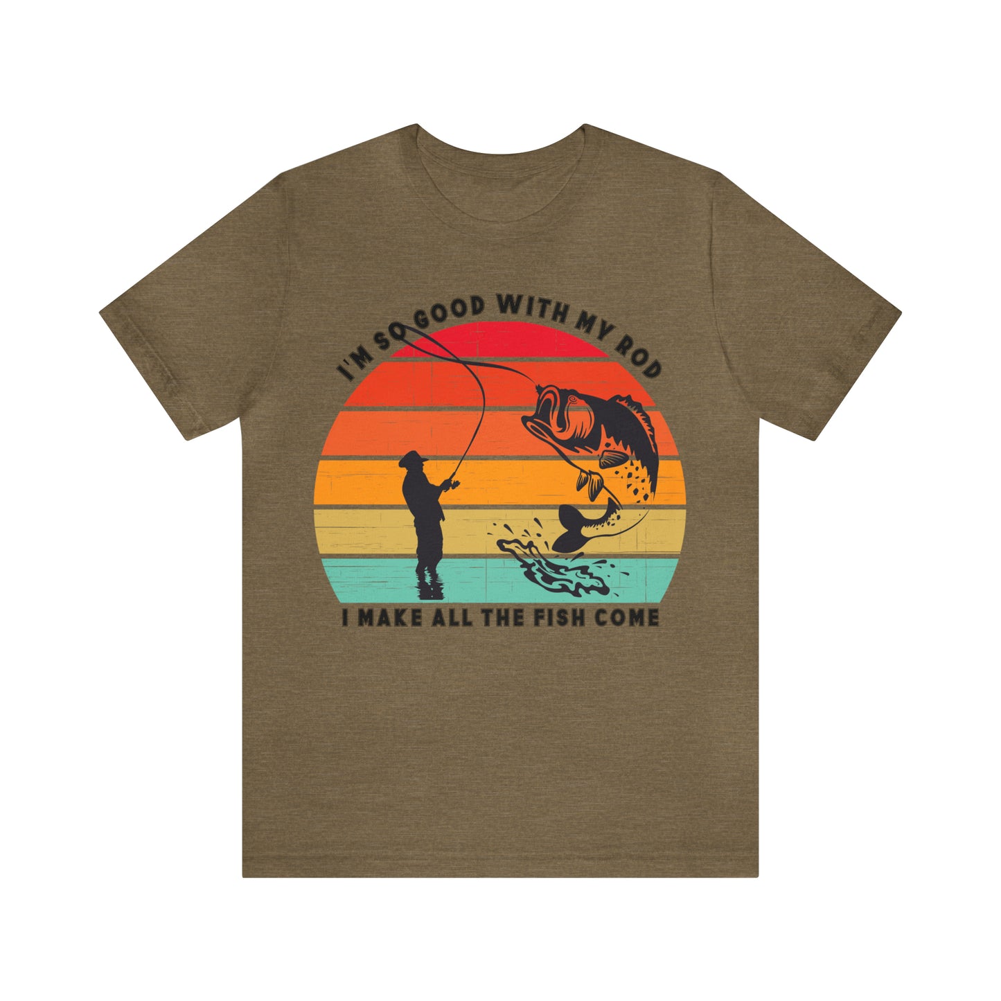 Funny Short Sleeve Fishing T-shirt for Men