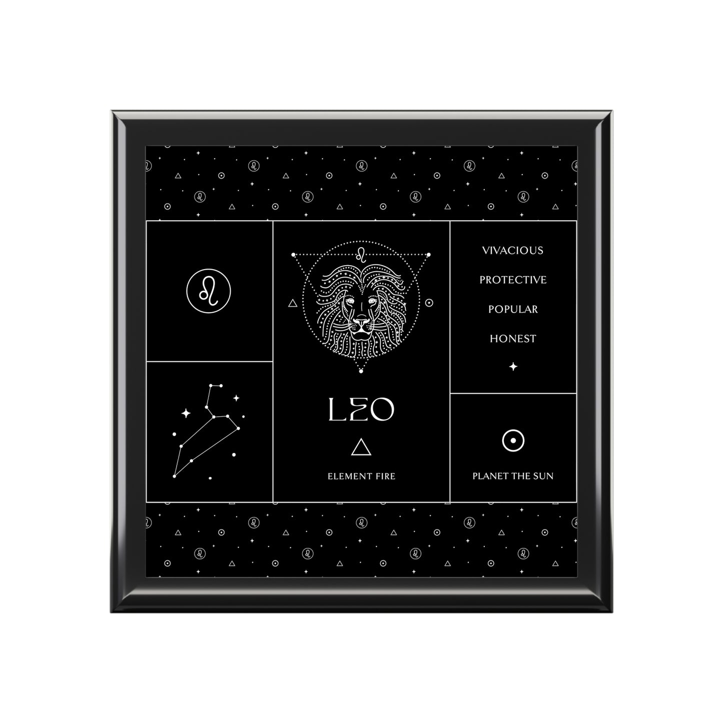 Leo Jewelry Organizer Keepsake Box