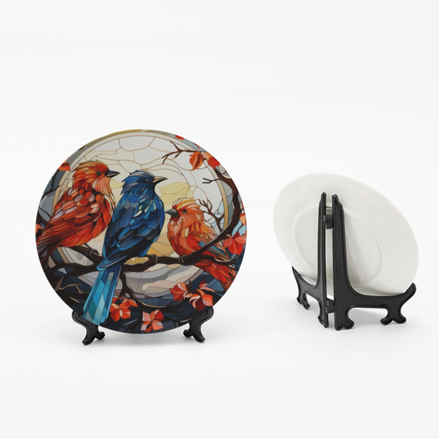 Winter Bird Bone China Plate