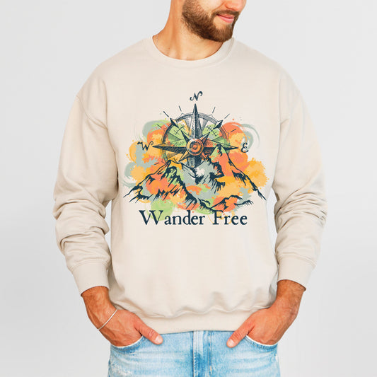 Mountain Sweatshirt Nature Lover Gift, Warm Cozy Sweatshirt Outdoorsman Gift Hiking Sweatshirt Minimalist Sweatshirt Outdoor Sweatshirt