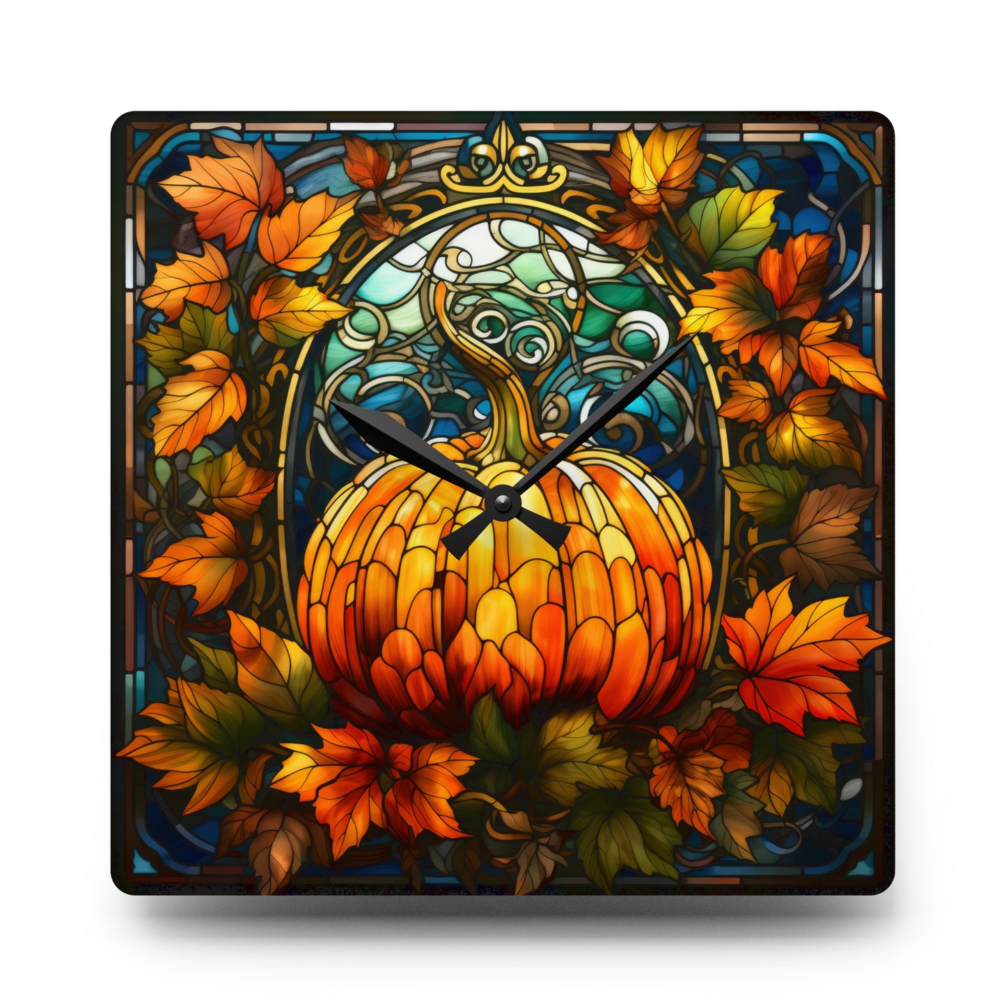 Rustic Halloween Decor Halloween Living Room Wall Clock Rustic Pumpkin Fall Decorations Farmhouse Halloween Decor Rustic Clock New Home Gift