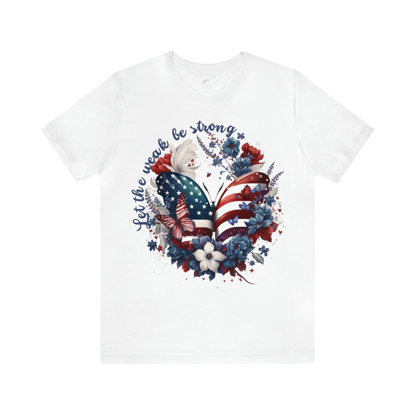 Women’s Patriotic Shirt Butterfly Fourth of July Shirt Majestic Butterfly Shirt for Independence Day Inspiring Tshirt July 4th Gift for Her