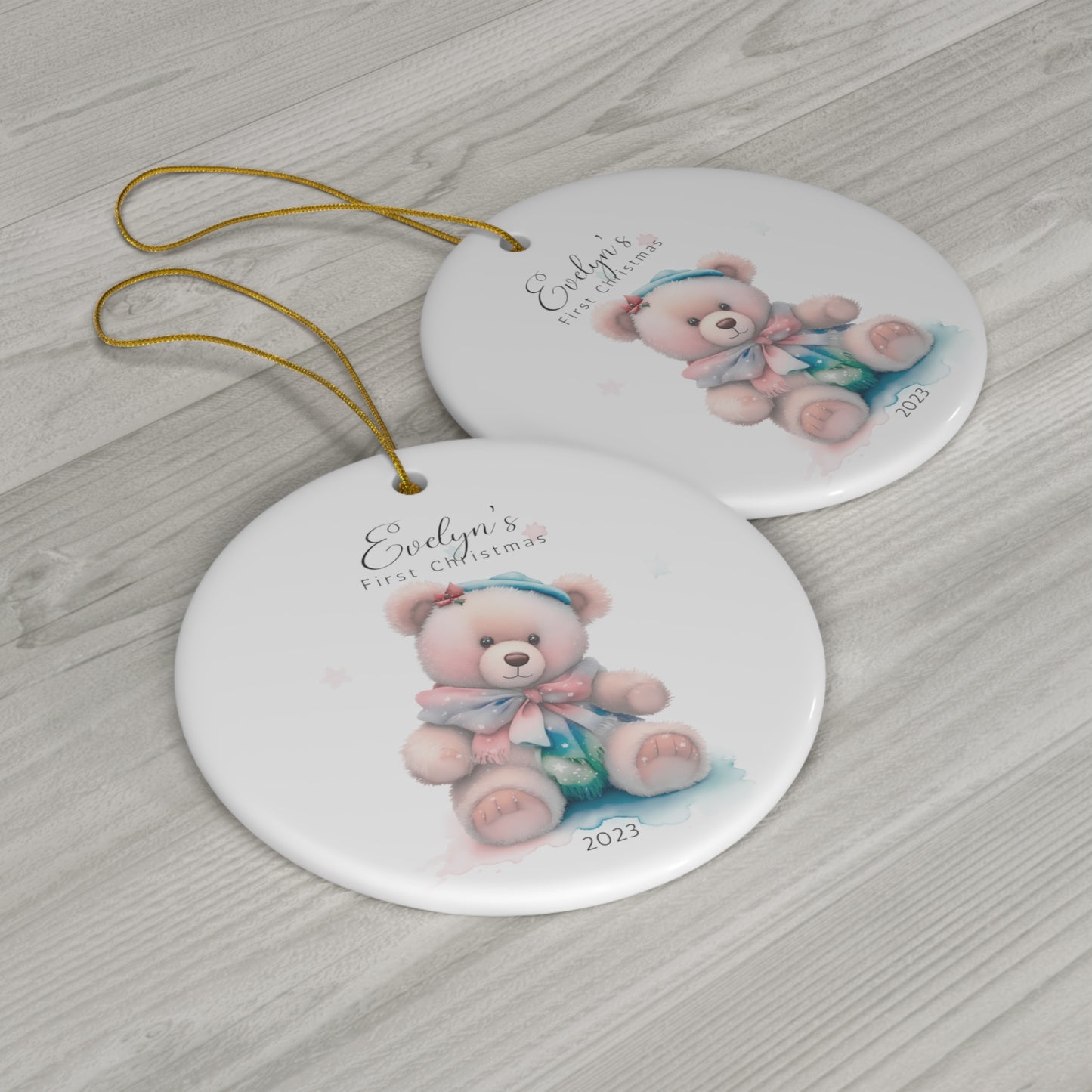 Baby First Christmas Ornament Personalized