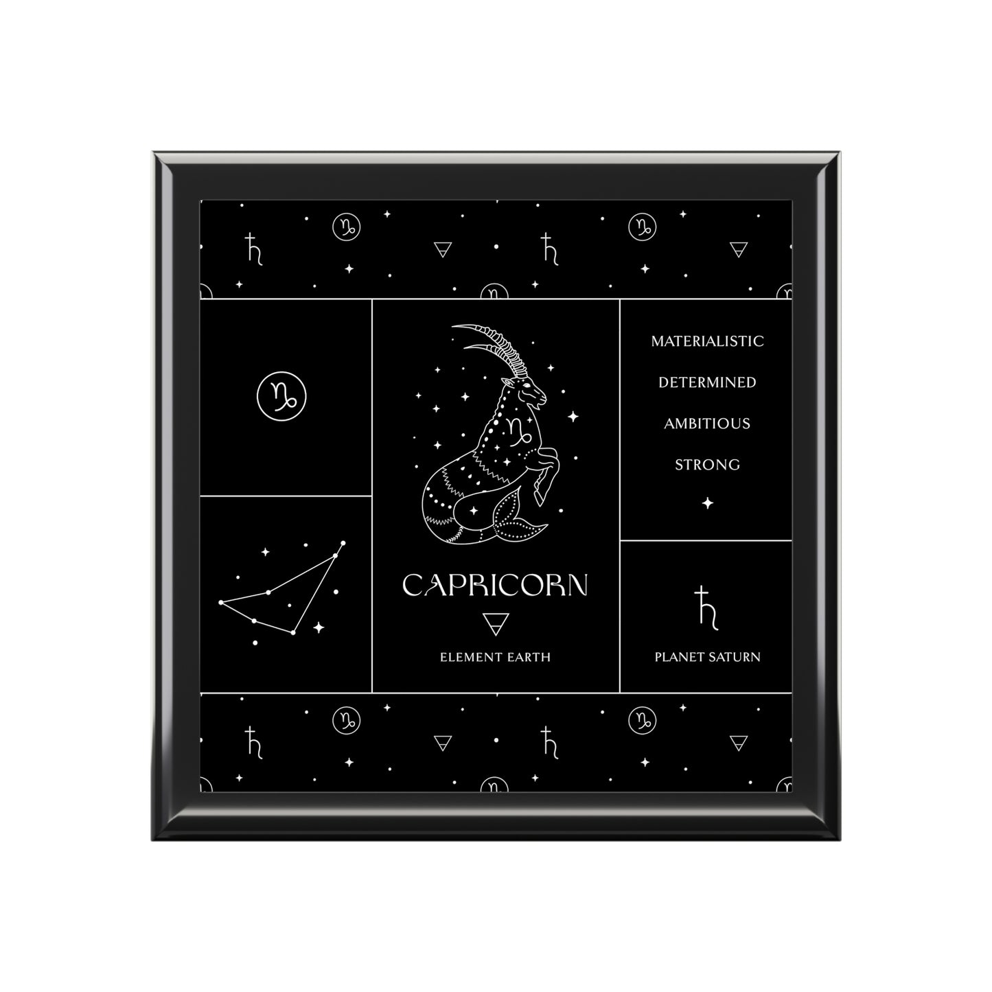 Capricorn Jewelry Organizer Keepsake Box