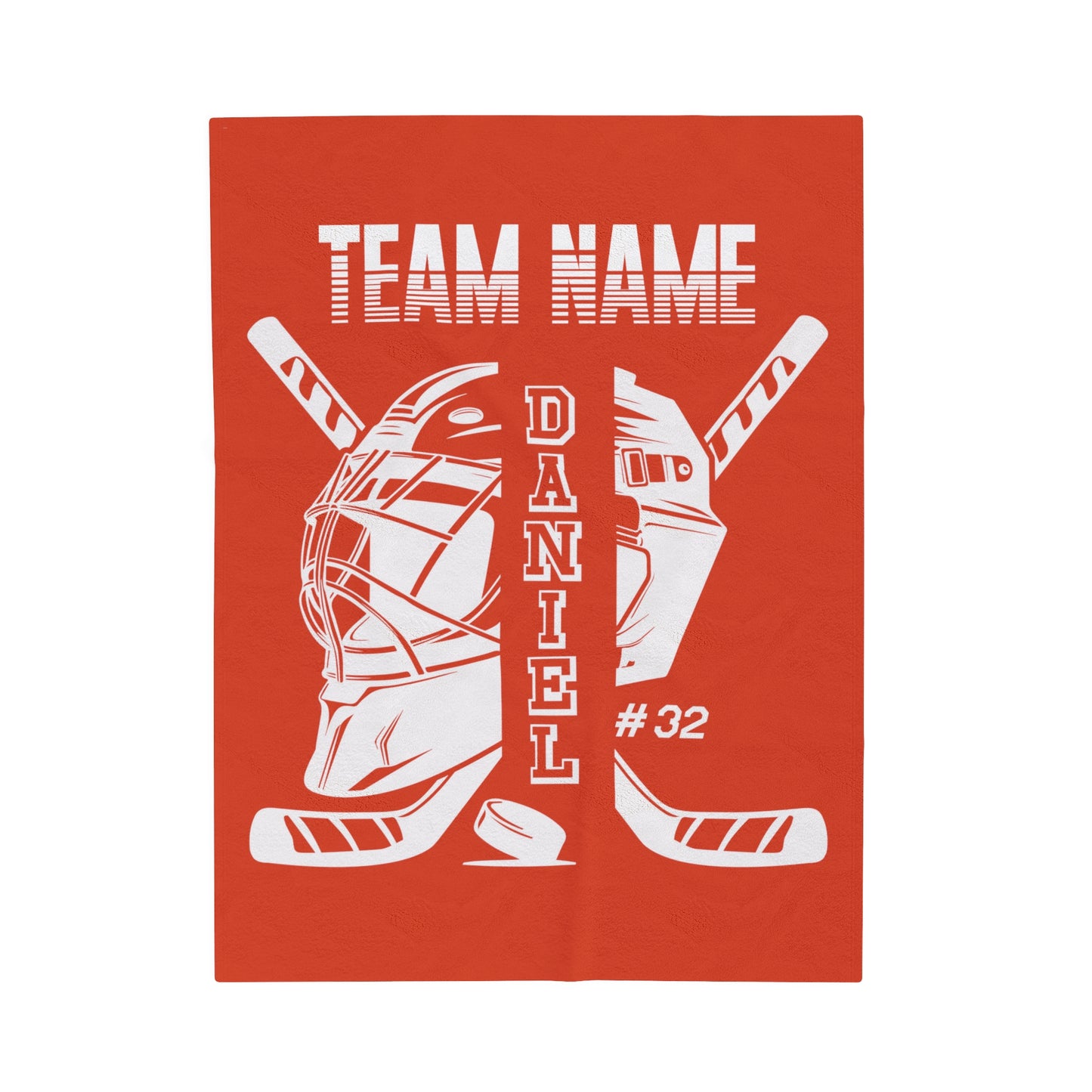 Personalized Hockey Blanket Custom Hockey Gift