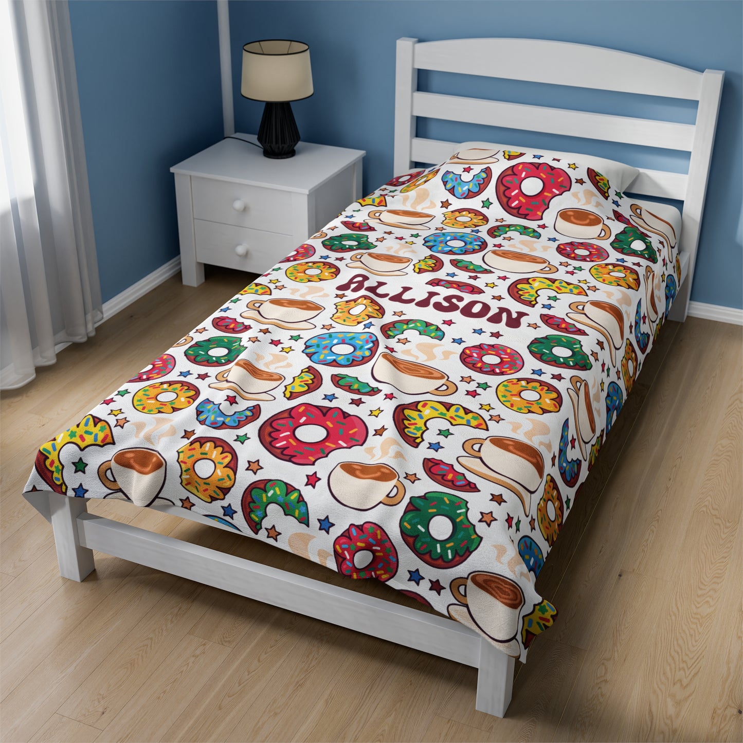 Donut Blanket Coffee Lover Gift