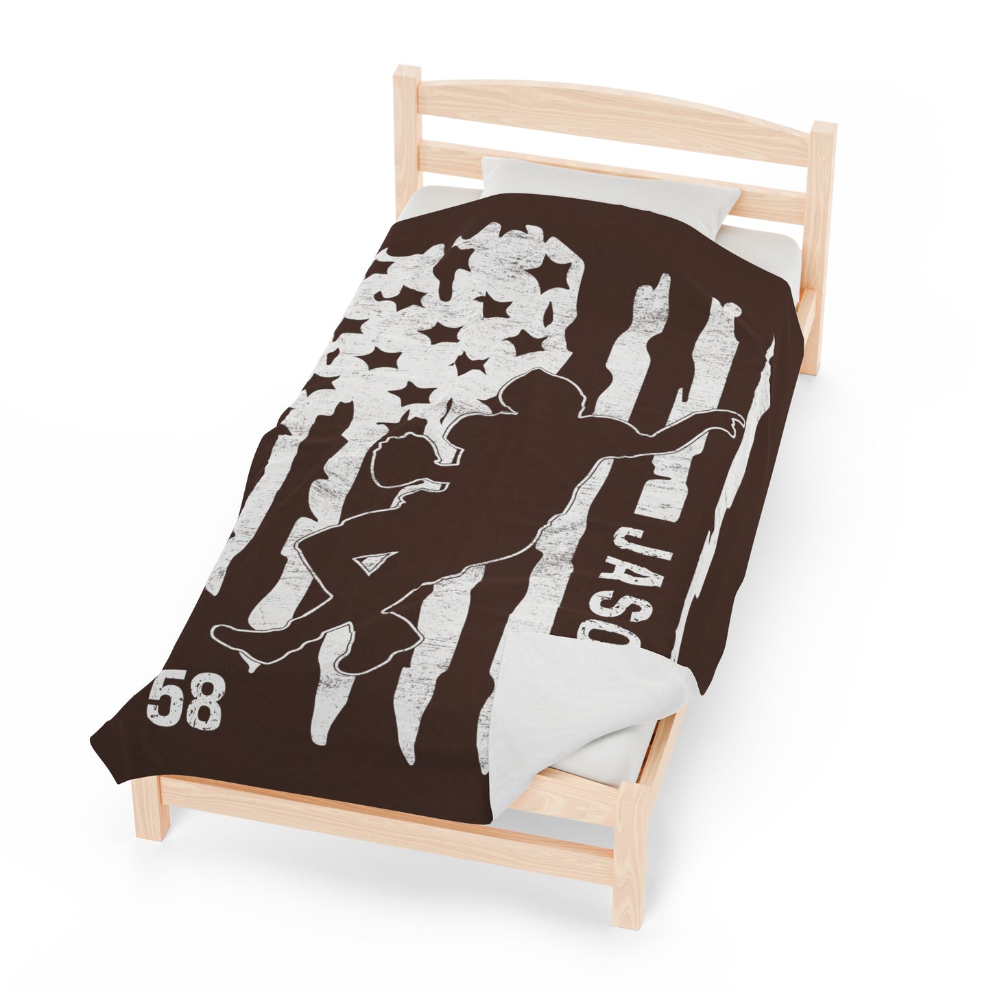 Custom American Football Blanket Football Player Gift