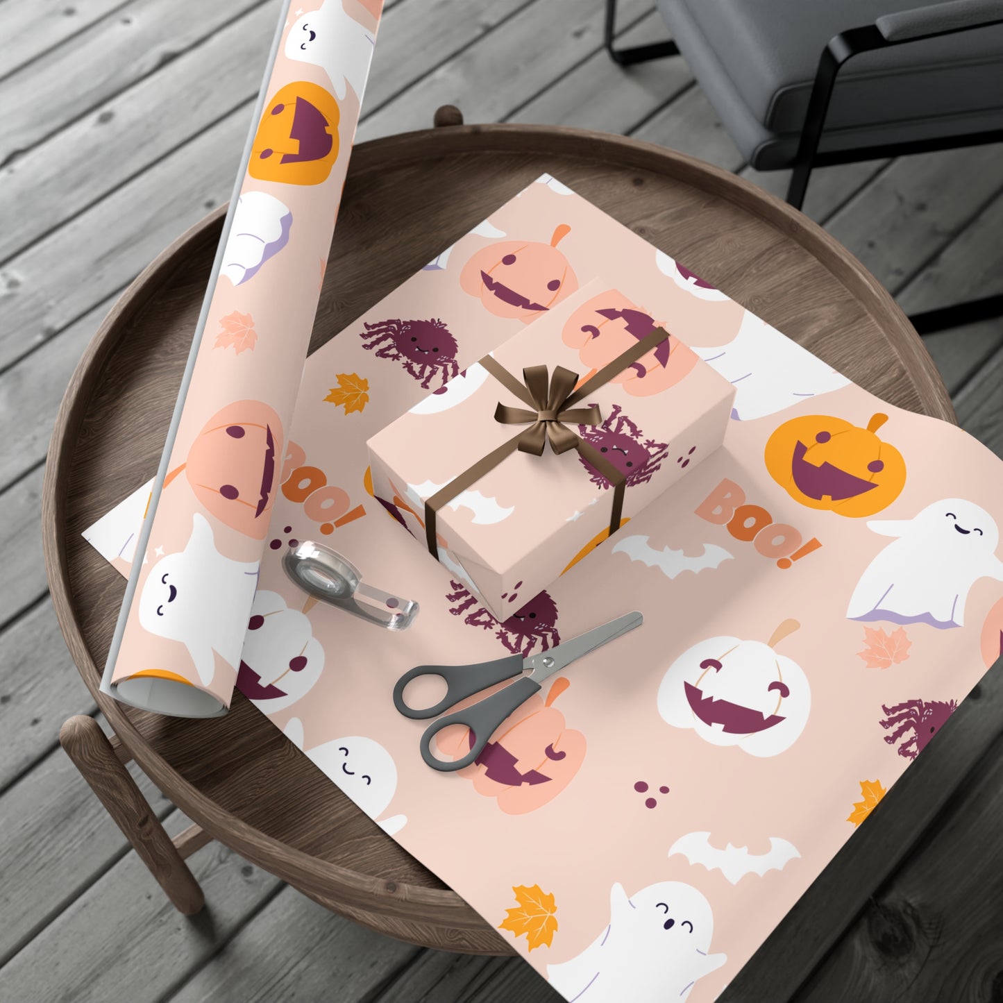 Cute Halloween Gift Wrapping Paper