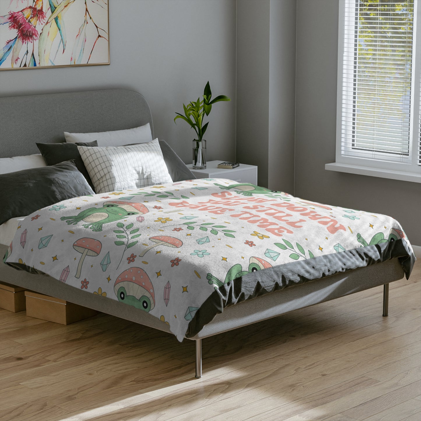 Frog Cottagecore Blanket Soft Cozy Fall Blanket Pastel Sofa Throw Blanket Aesthetic Cottagecore Blanket