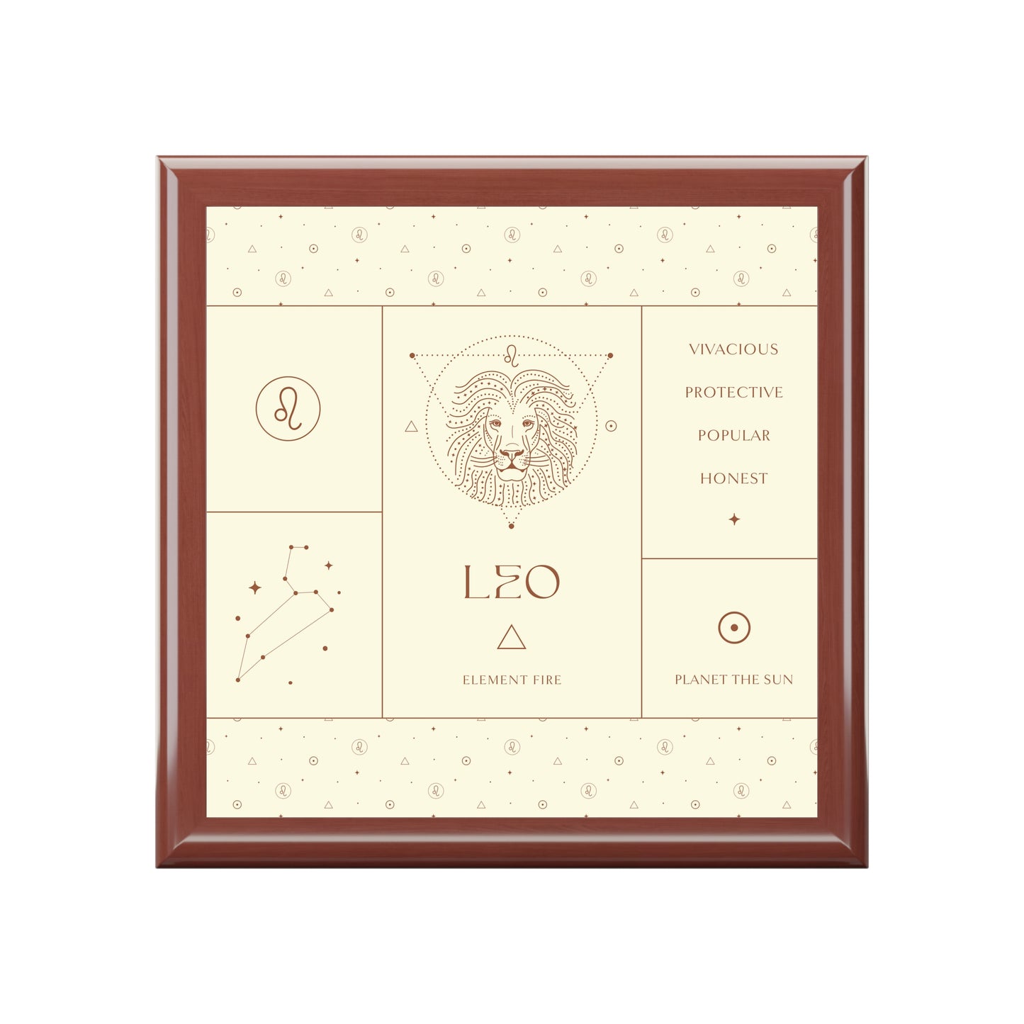 Leo Jewelry Organizer Keepsake Box