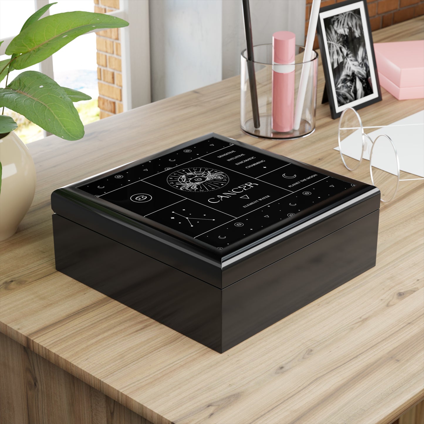 Cancer Jewelry Organizer Keepsake Box