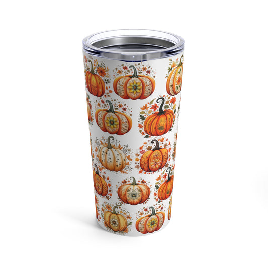 Stainless Steel 20 oz Tumbler Pumpkin Fall Tumbler