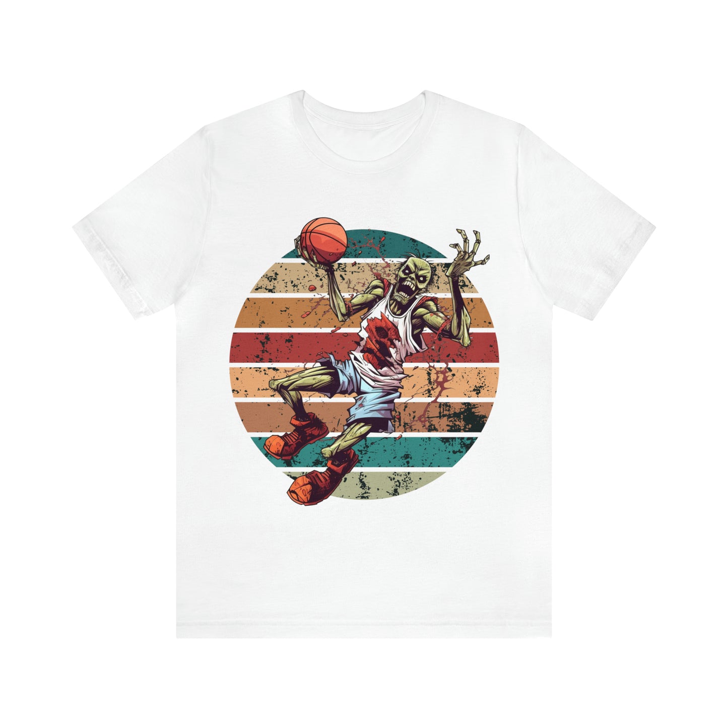Zombie Basketball Halloween Shirt For Men