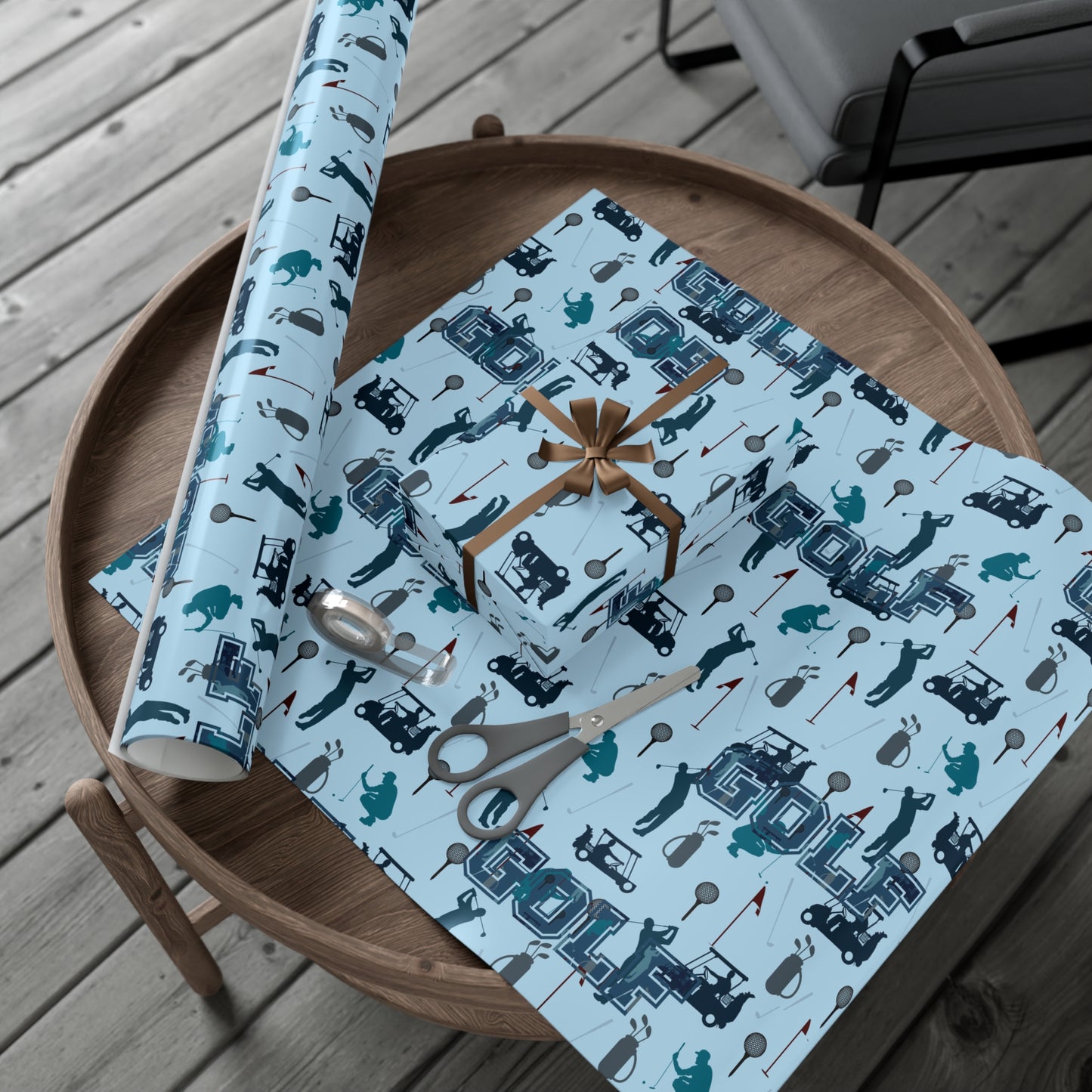 Golf Gift Wrap Paper