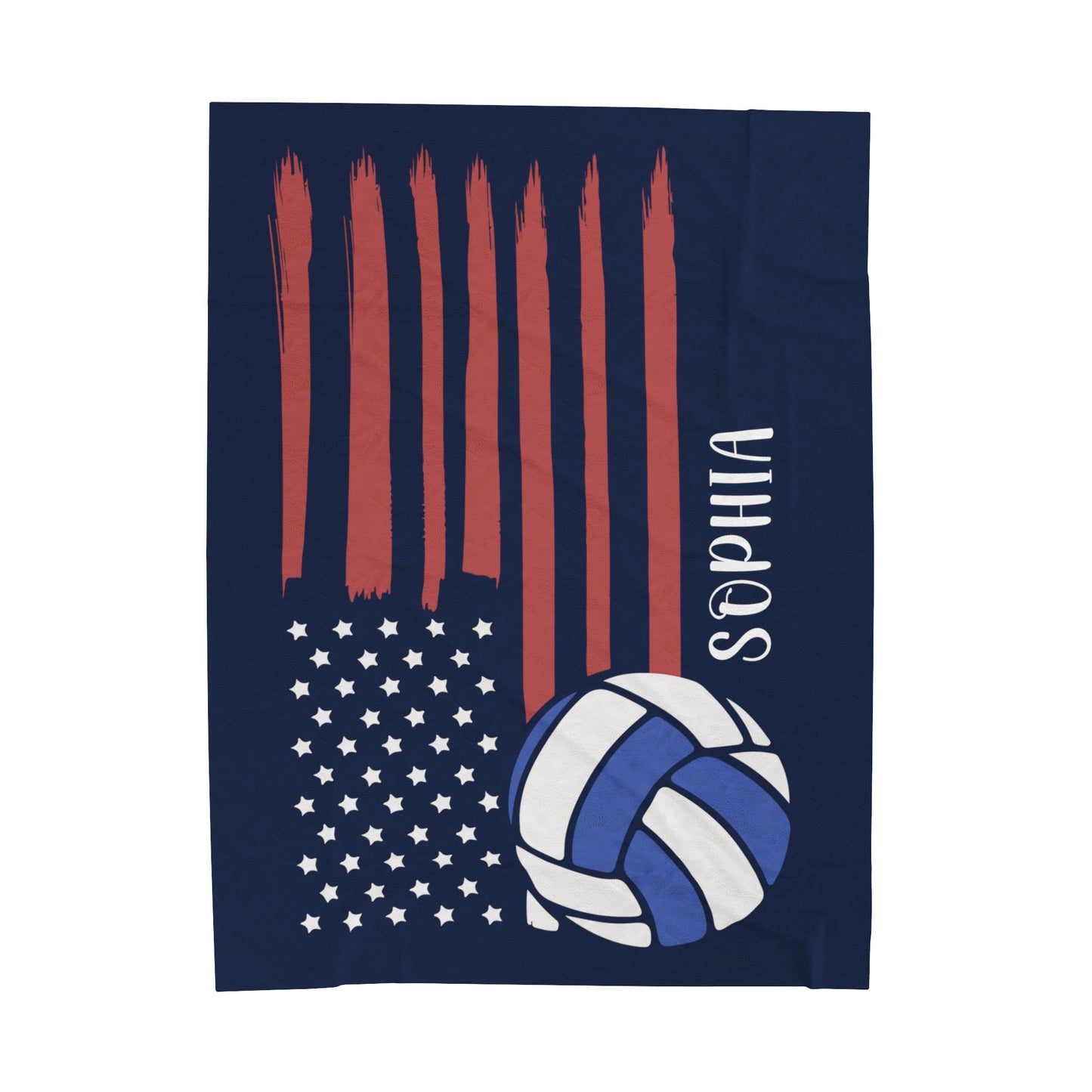 Custom Volleyball Blanket Personalized Volleyball Gift