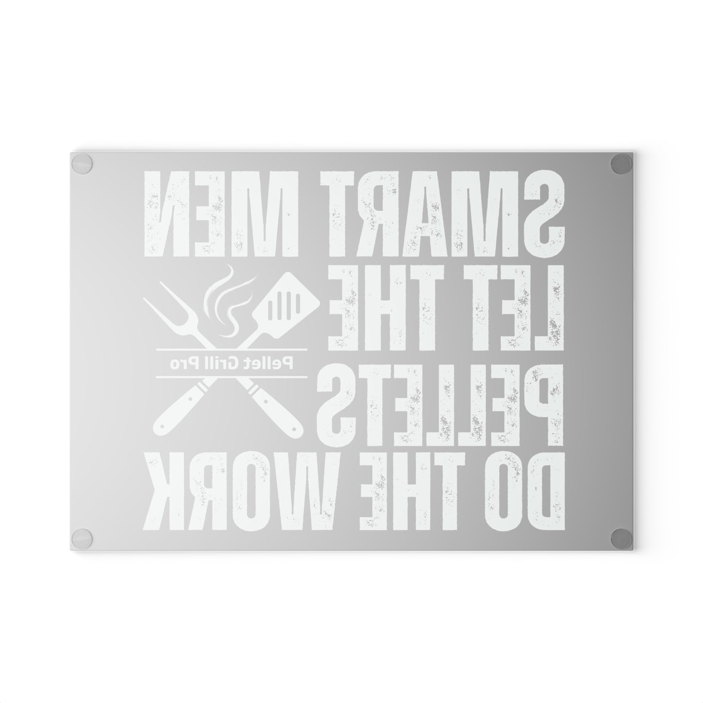 Unique Cutting Board Pellet Grill Theme Glass Cutting Board For Him Witty Grill Chef Gift for Dad Grill Gifts For Men BBQ Cutting Board