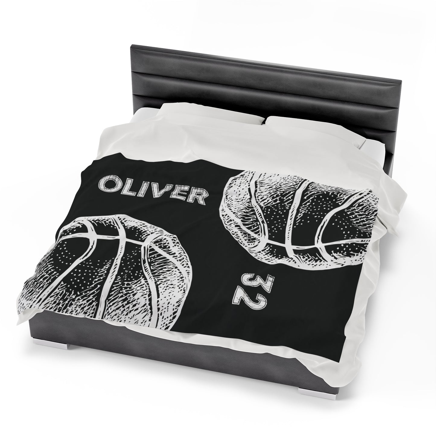 Custom Basketball Blanket Personalized Basketball Gift