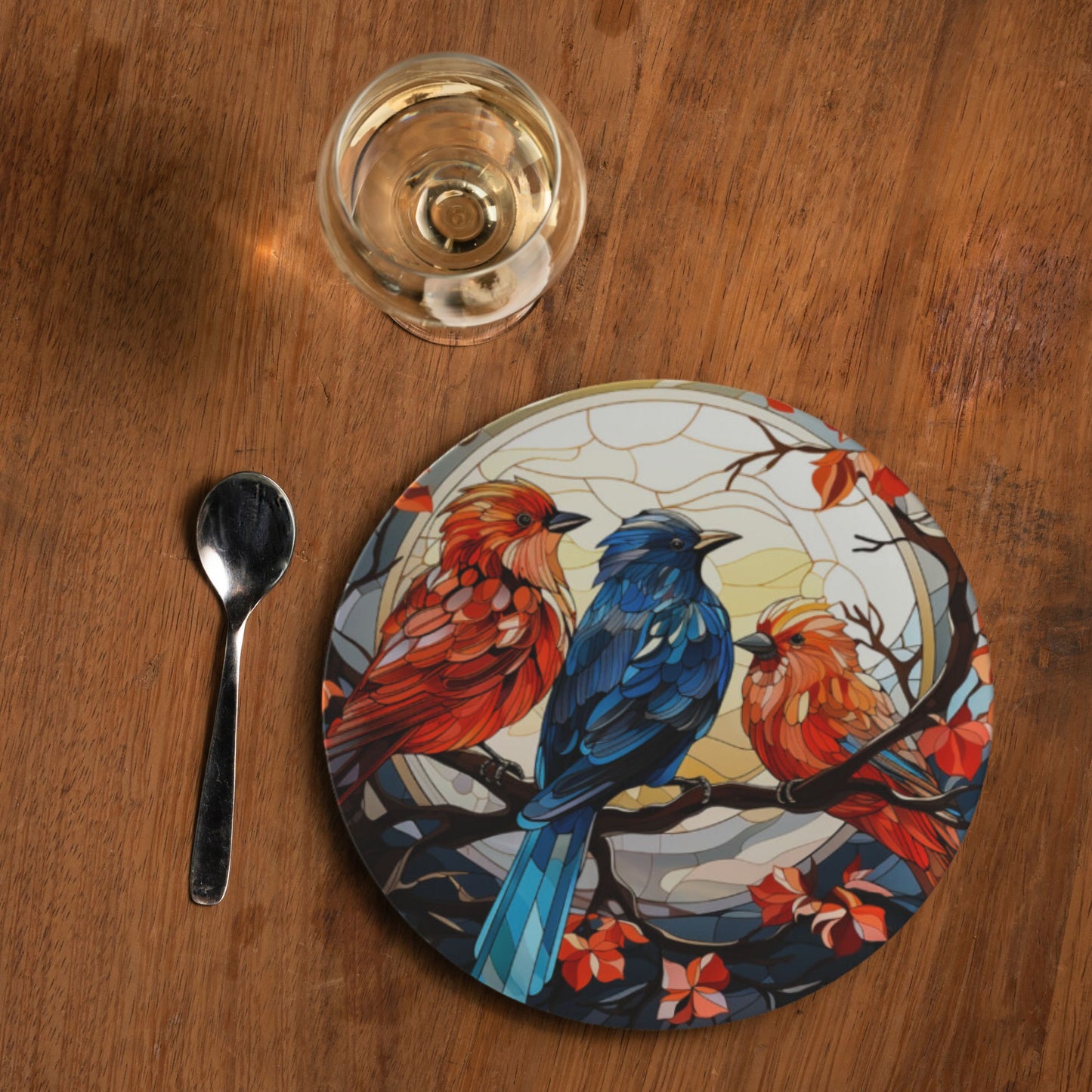 Winter Bird Bone China Plate
