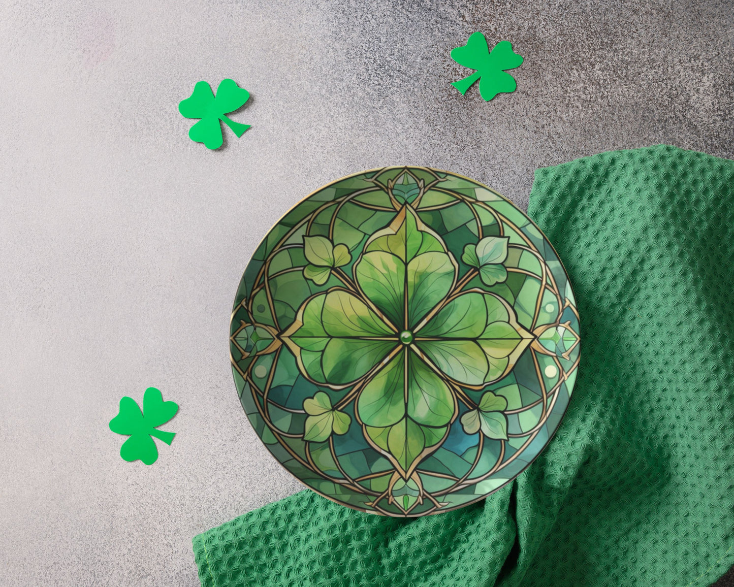 March Birthday Plate St Patricks Birthday Party Decor Thermosaf Polymer Plastic Plate