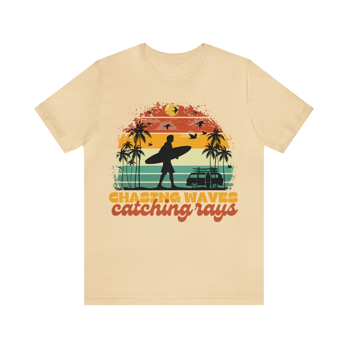 Unisex Retro Summer Surfing Beach Shirt
