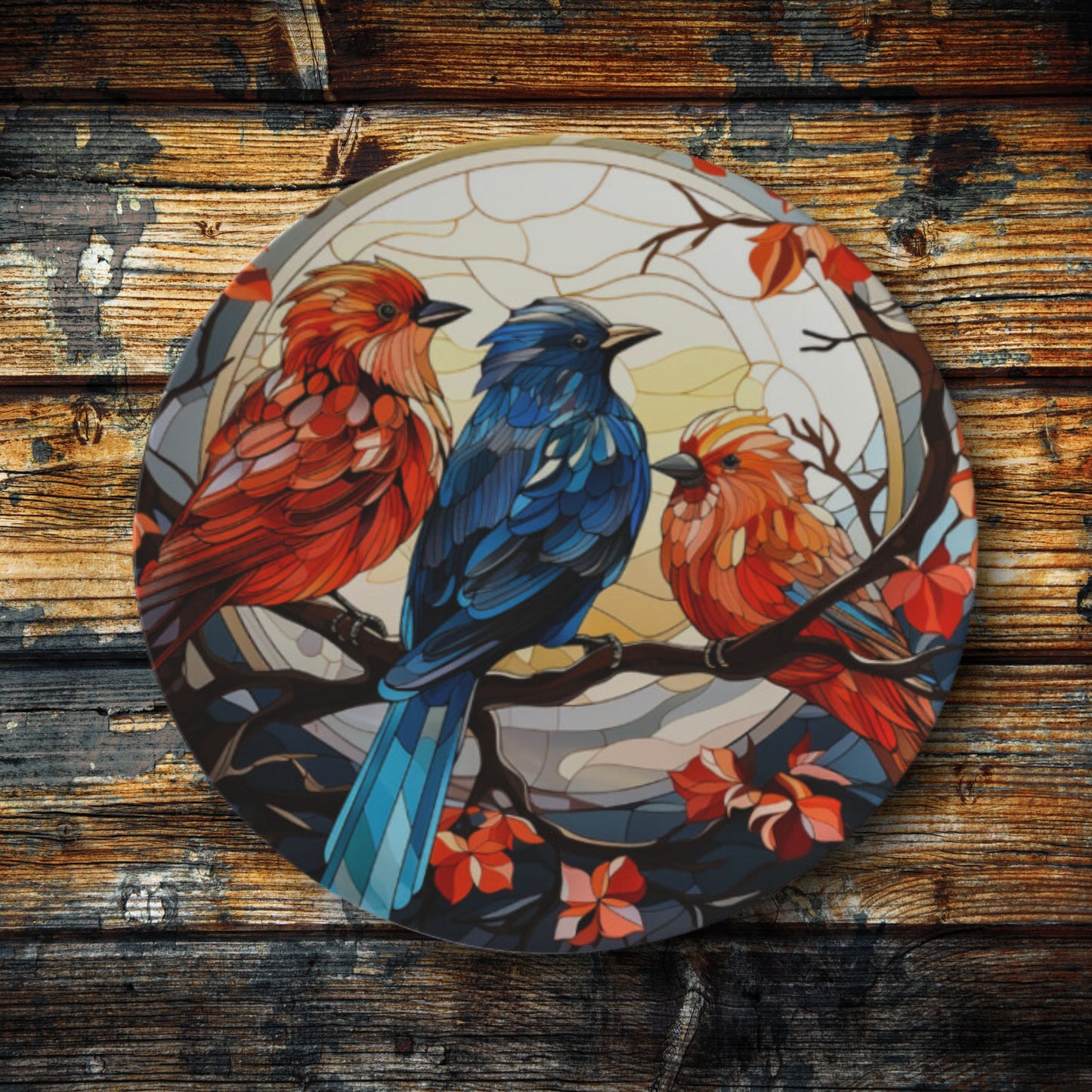 Winter Bird Bone China Plate