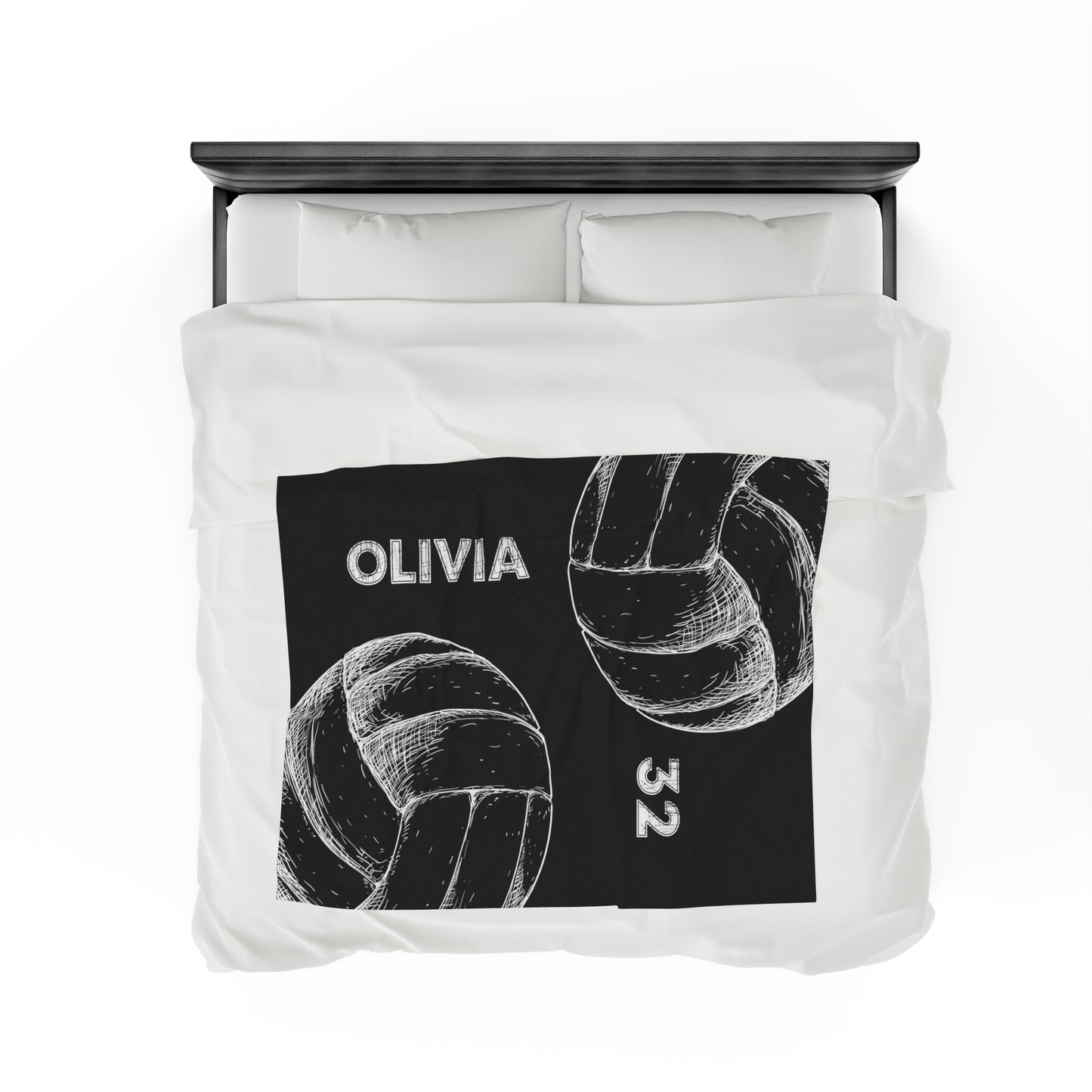 Custom Volleyball Blanket Personalized Volleyball Gift