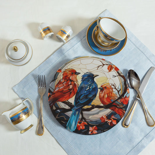 Winter Bird Bone China Plate