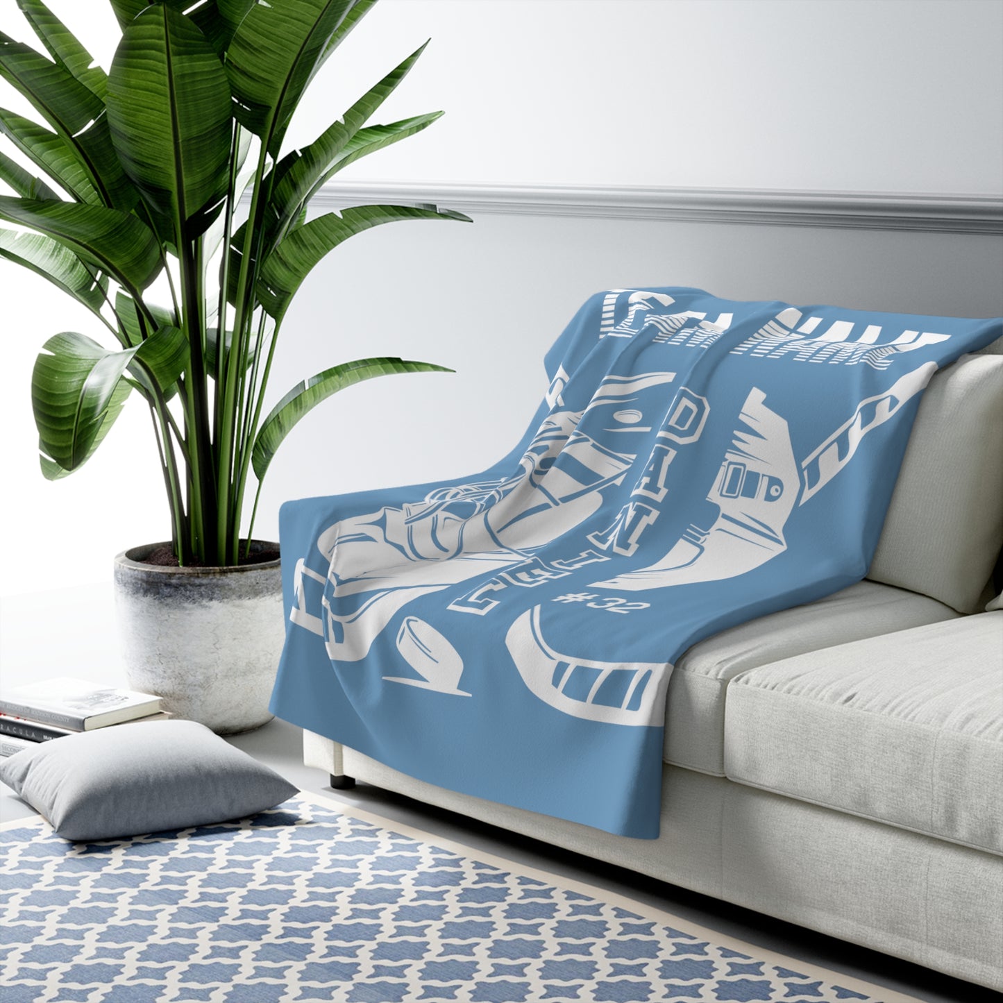 Personalized Hockey Blanket Custom Hockey Gift