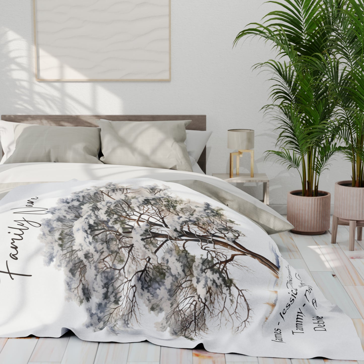 Family Tree Blanket Personalized Family Keepsake