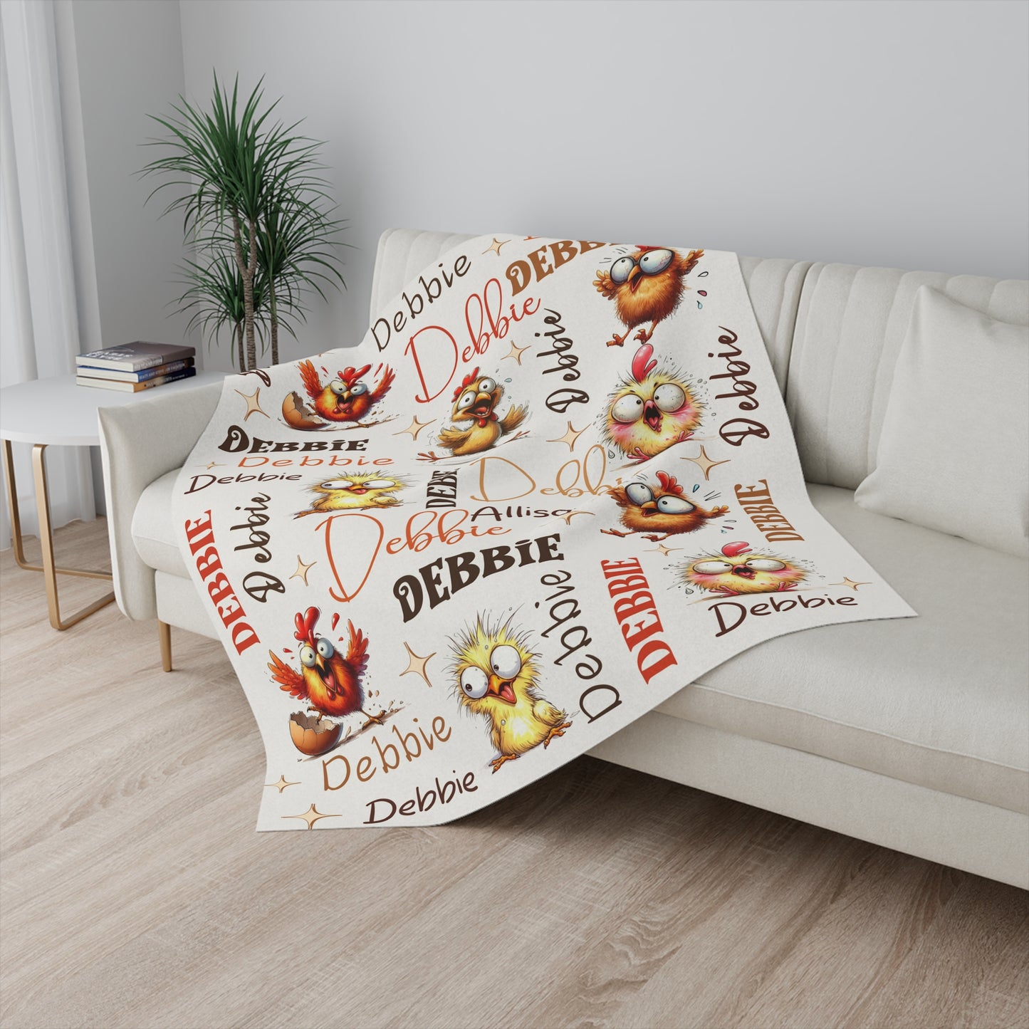 Funny Chicken Blanket Personalized Chicken Gift