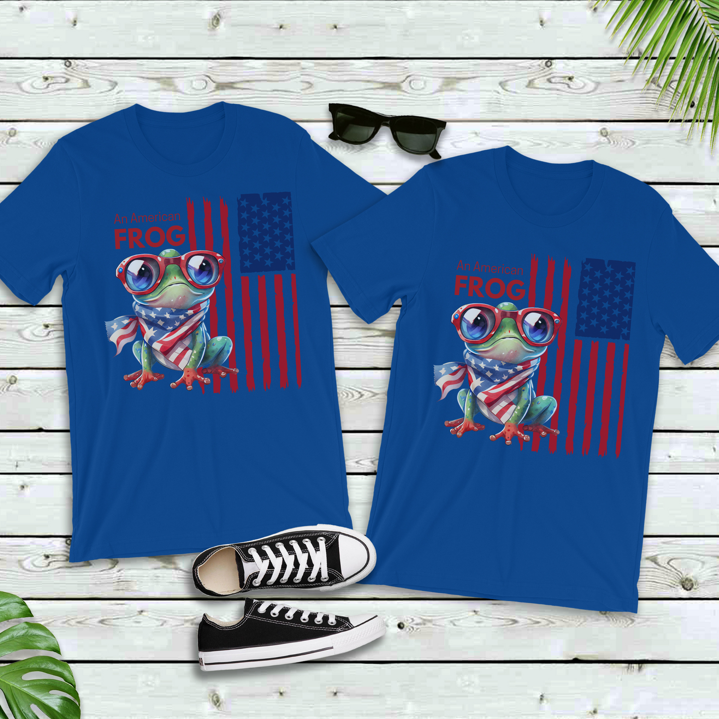 Men’s Patriotic Shirt Funny Fourth of July Shirt Frog Shirt for Independence Day Witty American Flag Shirt July 4th Gift for Him
