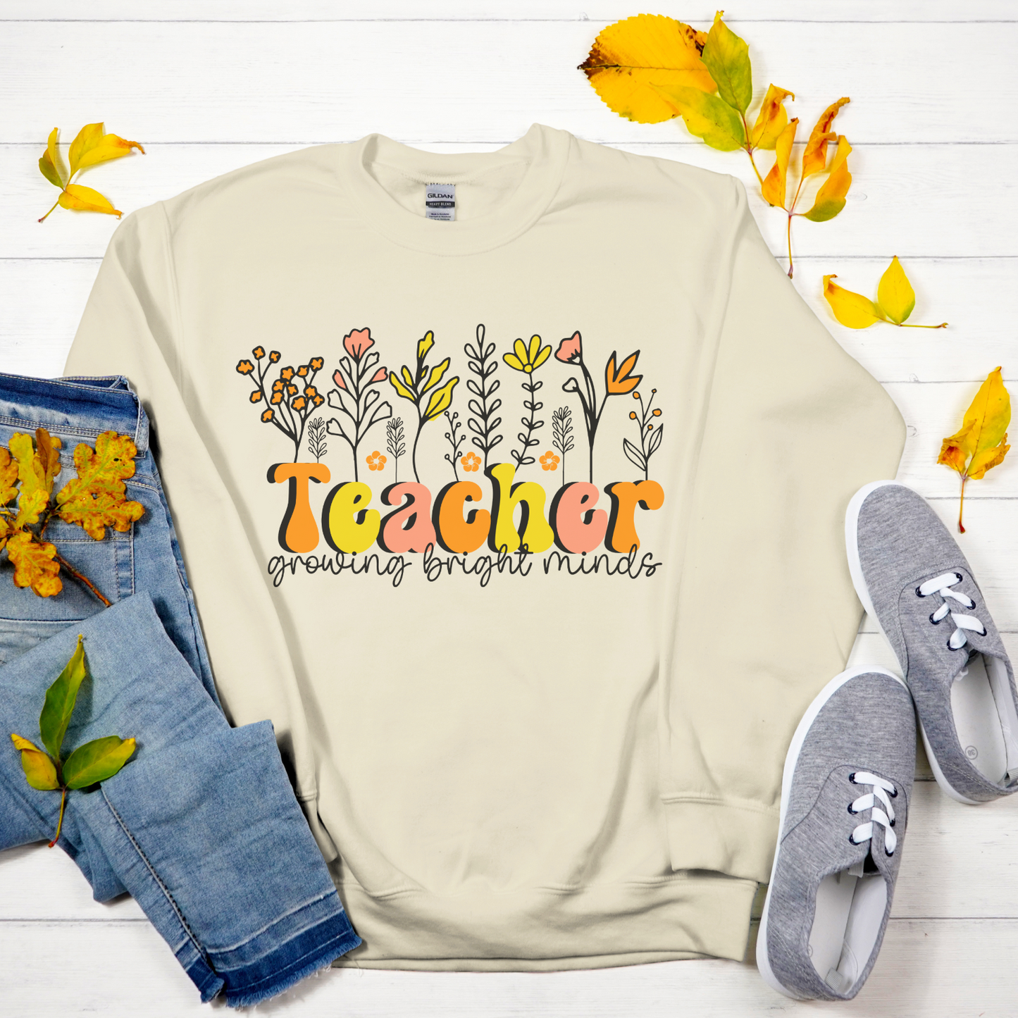 Retro Teacher Crewneck Sweatshirt Back to School Sweatshirts For Teachers Gift For Teacher Appreciation First Grade Teacher Gift For Her