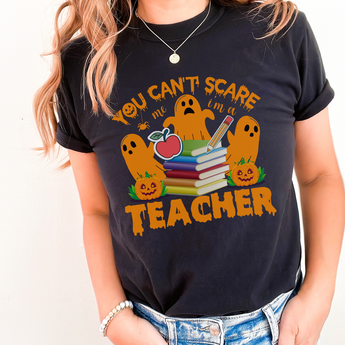 Halloween TShirt Comfort Colors Shirt For Teacher Retro Halloween T Shirt New Teacher Gift For Her Cute Halloween Tee Funny Halloween Shirt