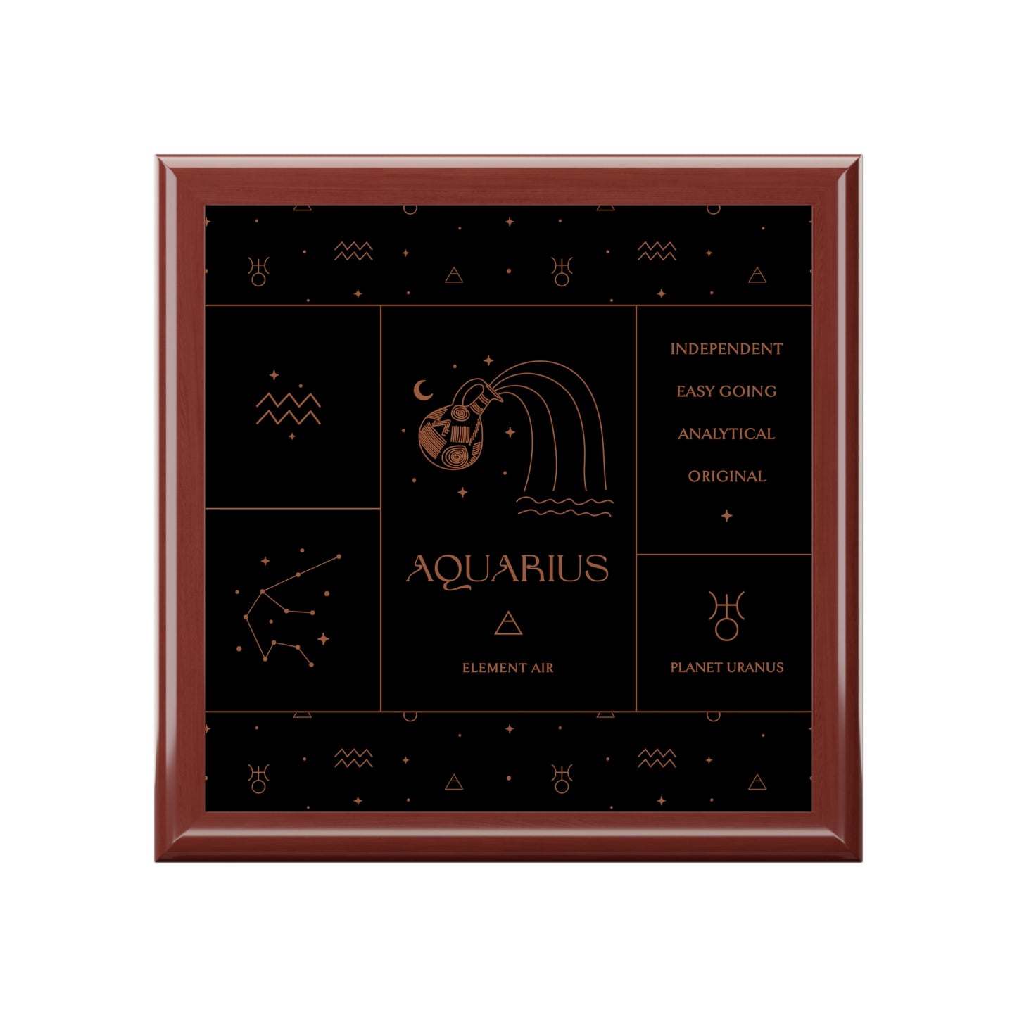 Aquarius Jewelry Organizer Keepsake Box